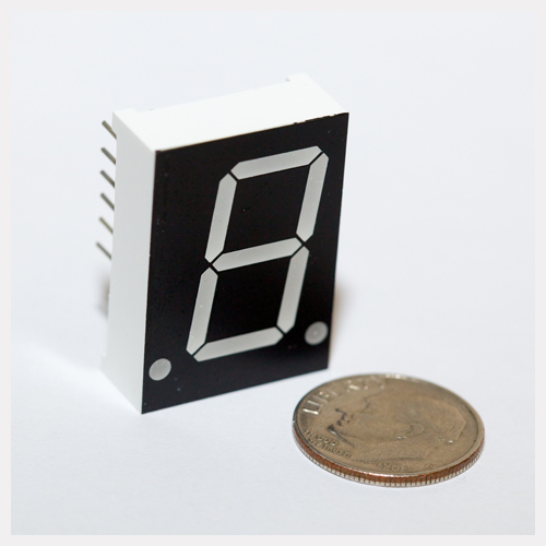 Retired - 7-Segment Display Large - Red - Click Image to Close