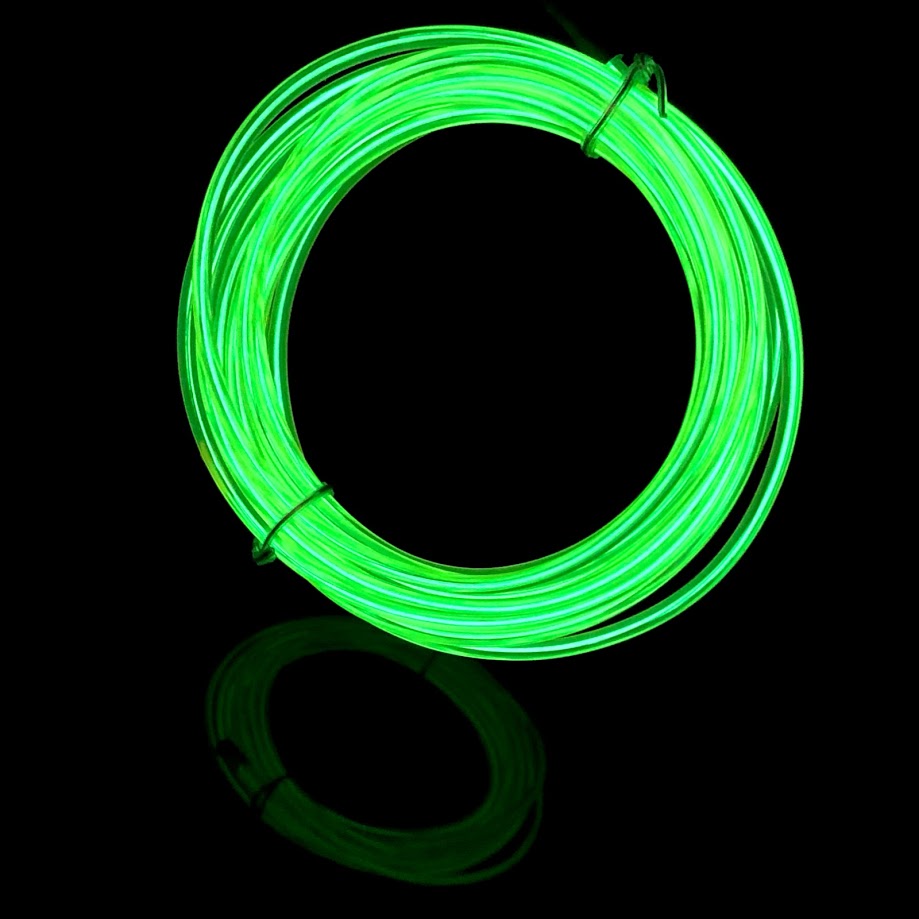 EL-Wire Starter Pack - 10ft (3m) EL Wire - GREEN - Click Image to Close