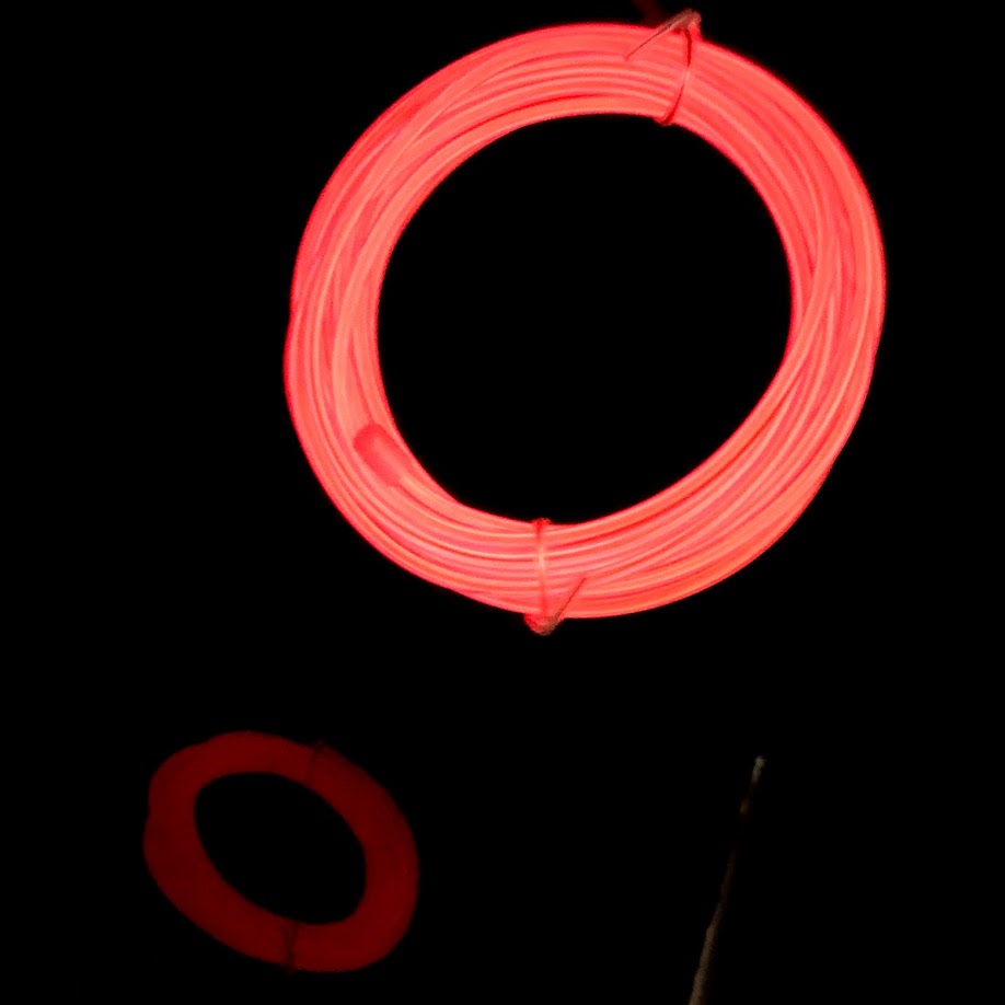 EL-Wire Starter Pack - 10ft (3m) EL Wire - RED - Click Image to Close