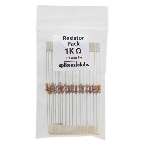 1K ohm resistors (25 pack) - Click Image to Close