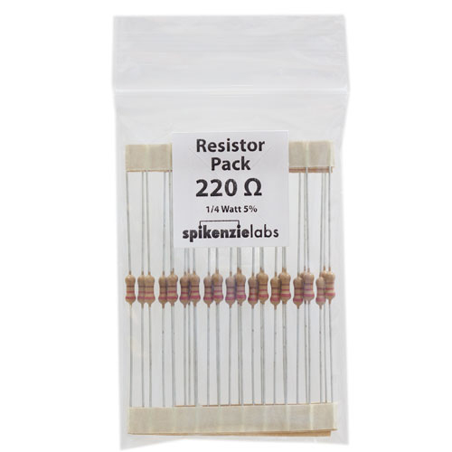 220 ohm resistors (25 pack) - Click Image to Close