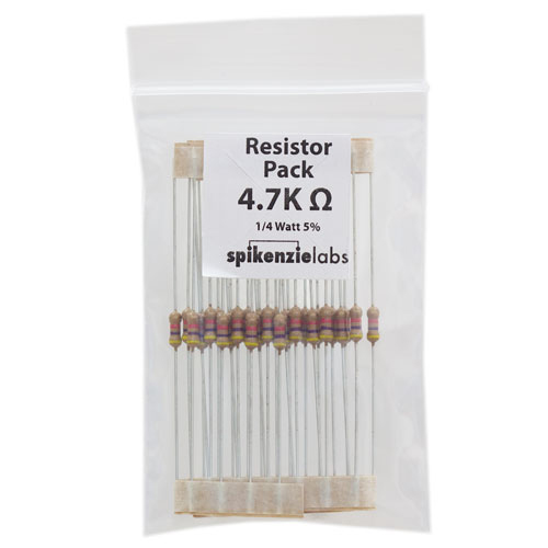 4.7K ohm resistors (25 pack) - Click Image to Close