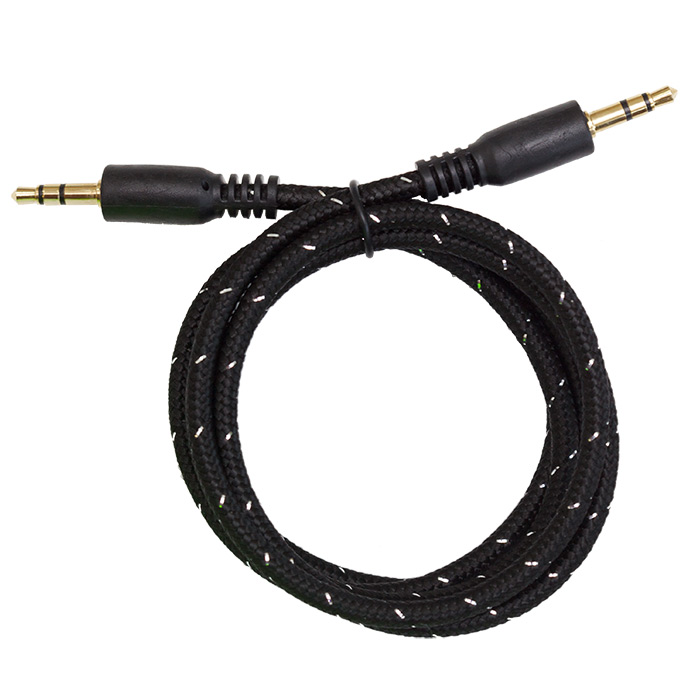 Audio Cable Braided Cloth 3.5mm 3ft - Click Image to Close