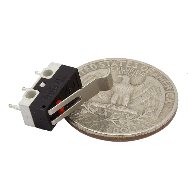 Small Snap Action Lever Switch (Rounded) - Click Image to Close