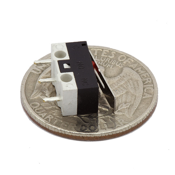 Small Snap Action Lever Switch (Flat) - 10 Pack - Click Image to Close