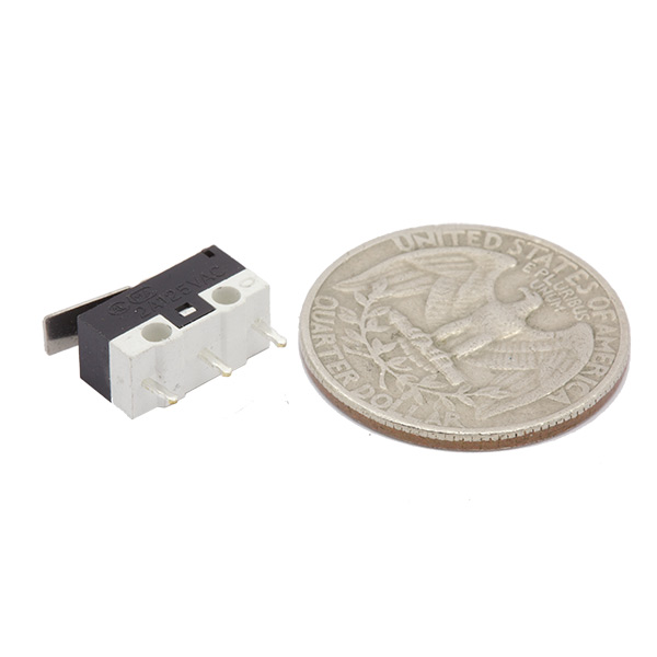 Small Snap Action Lever Switch (Flat) - Click Image to Close