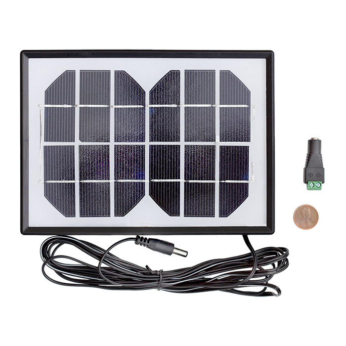 6V 2W Solar Panel + Screw terminal adapter - Click Image to Close