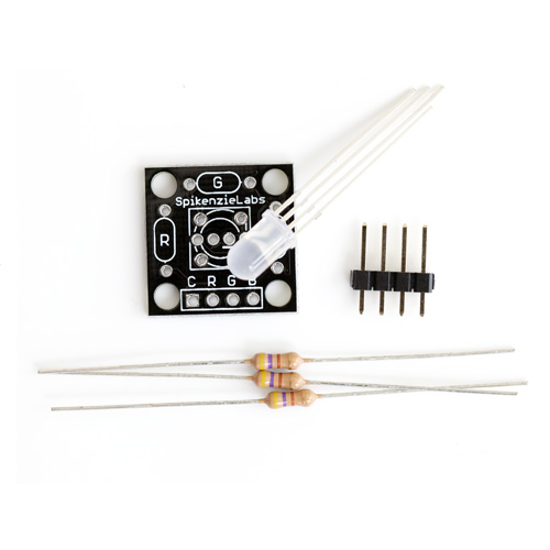 Tricolor LED Breakout Board Kit - Click Image to Close