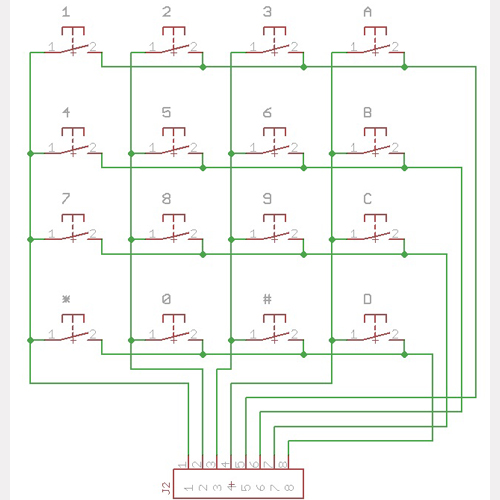 Discontinued - Keypad - 16 Keys (White Keys) - Click Image to Close