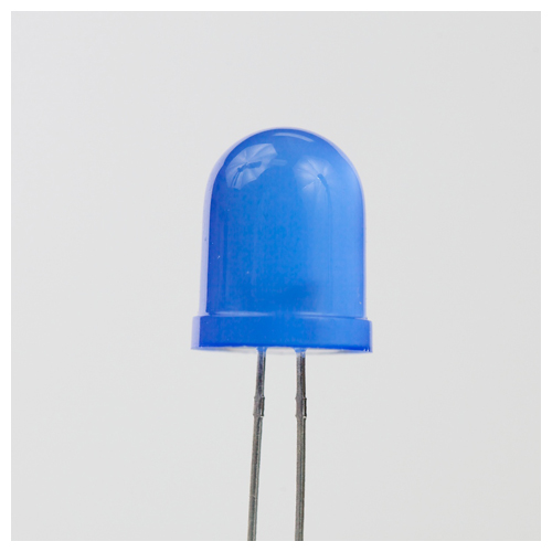 10mm Blue Diffused LED - Click Image to Close
