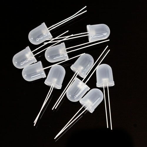 10 Pack 10mm White LED - Click Image to Close