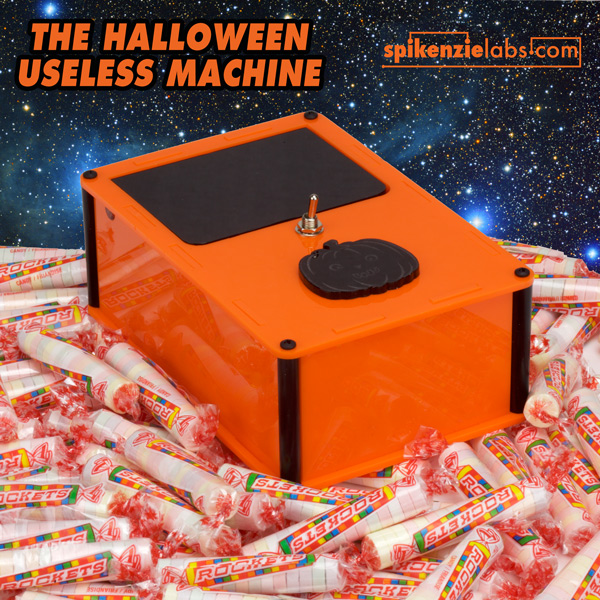 The Halloween Pumpkin Orange Useless Machine - Click Image to Close