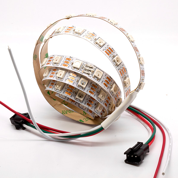 Addressable WS2812b RGB LED Strip 1 meter (60/m) - Click Image to Close