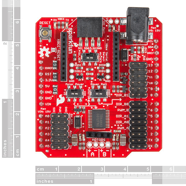 SparkFun Wireless Motor Driver Shield - Click Image to Close