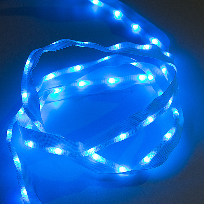 Retired - Sewable LED Ribbon - 1m, 50 LEDs (Blue) - Click Image to Close