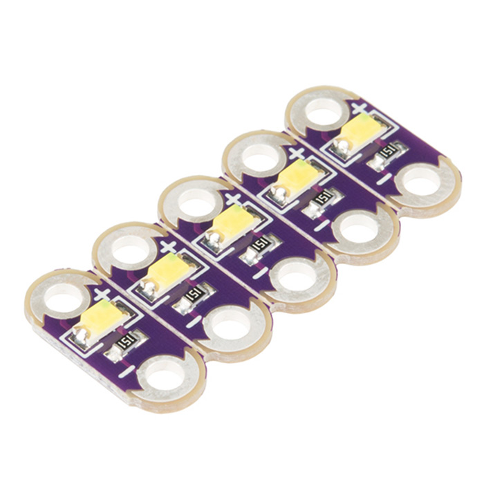 LilyPad LED White (5pcs) - Click Image to Close