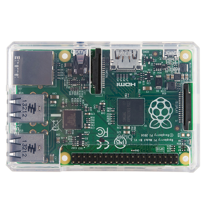 Pi Tin for the Raspberry Pi - Clear - Click Image to Close