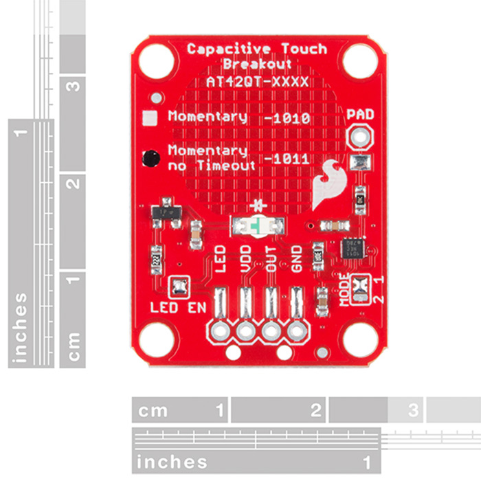 SparkFun Capacitive Touch Breakout - AT42QT1011 - Click Image to Close