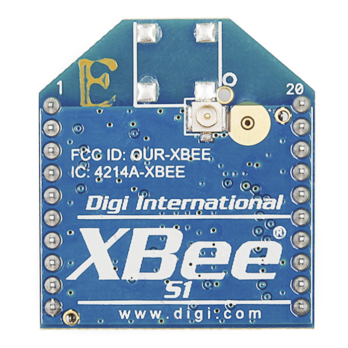 XBee 1mW U.FL Connection - Series 1 (802.15.4) - Click Image to Close