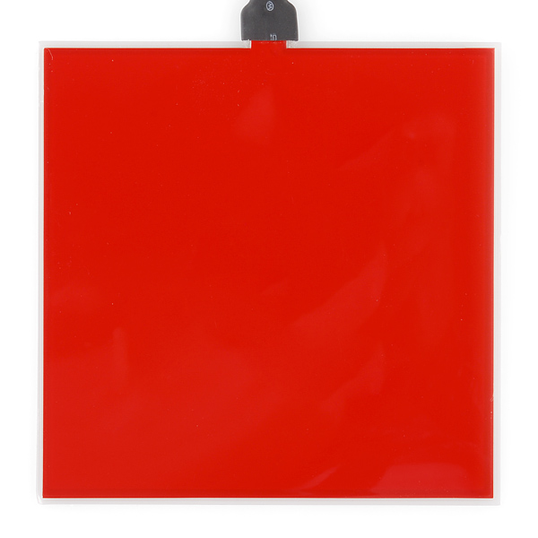 EL Panel - Red (10x10cm) - Click Image to Close