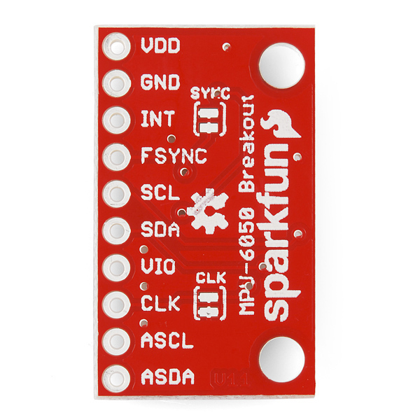 SparkFun Triple Axis Accelerometer and Gyro Breakout - MPU-6050 - Click Image to Close
