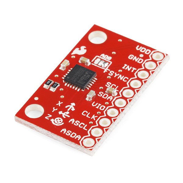 SparkFun Triple Axis Accelerometer and Gyro Breakout - MPU-6050 - Click Image to Close