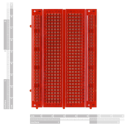Breadboard - Translucent Self-Adhesive (Red) - Click Image to Close