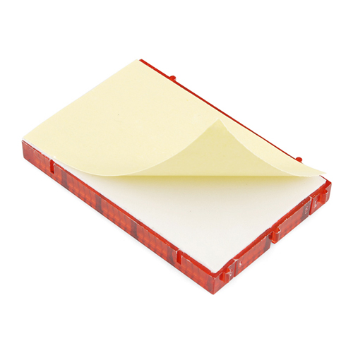Breadboard - Translucent Self-Adhesive (Red) - Click Image to Close