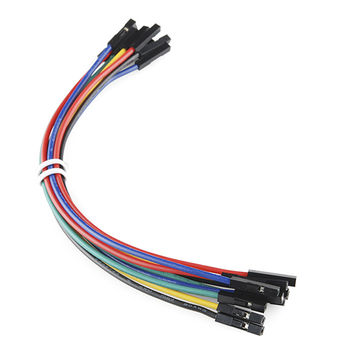 Jumper Wires Premium 6" F/F - 20 AWG (10 Pack) - Click Image to Close