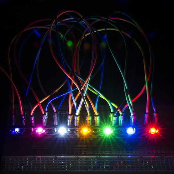LilyPad Rainbow LED Panel (5 strips of 7 colors) - Click Image to Close
