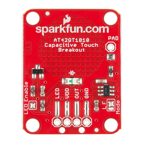 SparkFun Capacitive Touch Breakout - AT42QT1010 - Click Image to Close