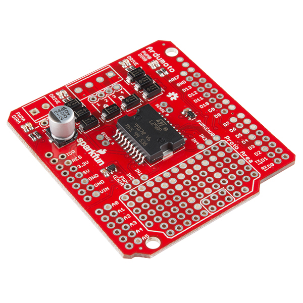 SparkFun Ardumoto - Motor Driver Shield - Click Image to Close