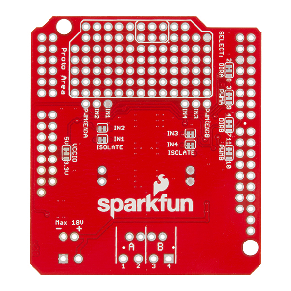 SparkFun Ardumoto Shield Kit - Click Image to Close