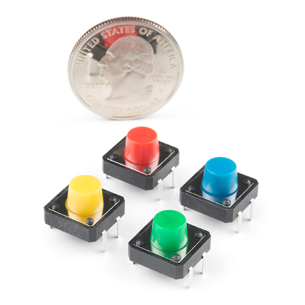 Multicolor Buttons - 4-pack - Click Image to Close