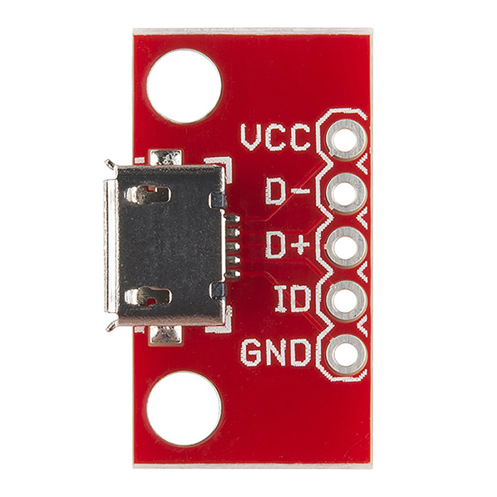 SparkFun microB USB Breakout - Click Image to Close