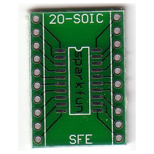 SOIC to DIP Adapter 20-Pin - Click Image to Close