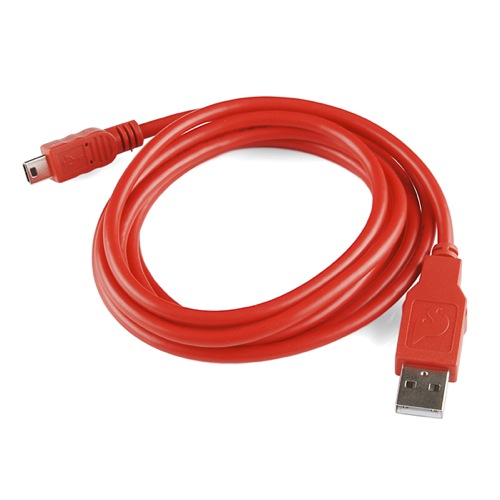SparkFun USB Mini-B Cable - 6 Foot - Click Image to Close