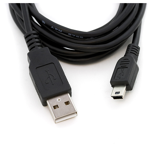 USB miniB Cable - 6 Foot - Click Image to Close