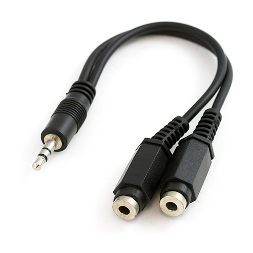 Audio Splitter 3.5mm - 6in - Click Image to Close