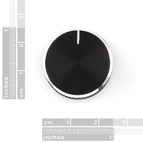 Black Metal Knob - 14x24mm - Click Image to Close