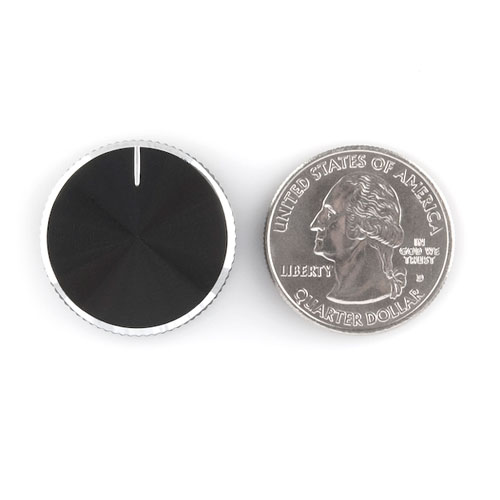 Black Metal Knob - 14x24mm - Click Image to Close