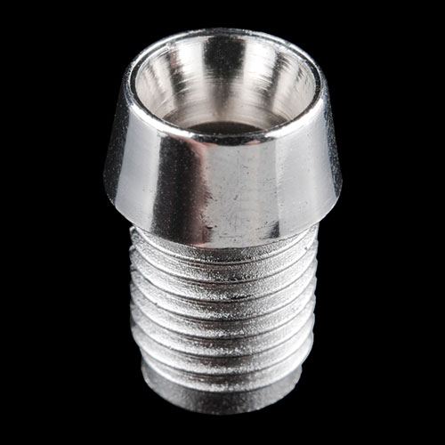 LED Holder Silver Finish - 5mm - Click Image to Close