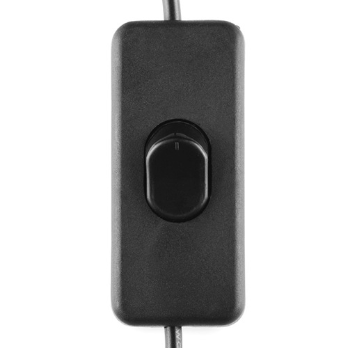 Barrel Jack Power Switch In-Line M-F (3") - Click Image to Close