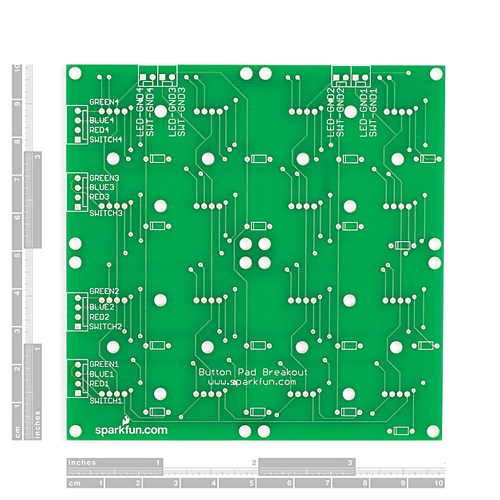 Button Pad 4x4 - Breakout PCB - Click Image to Close