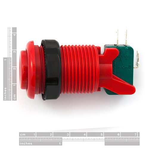 Concave Button - Red - Click Image to Close