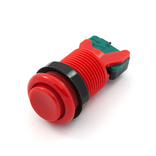 Concave Button - Red - Click Image to Close