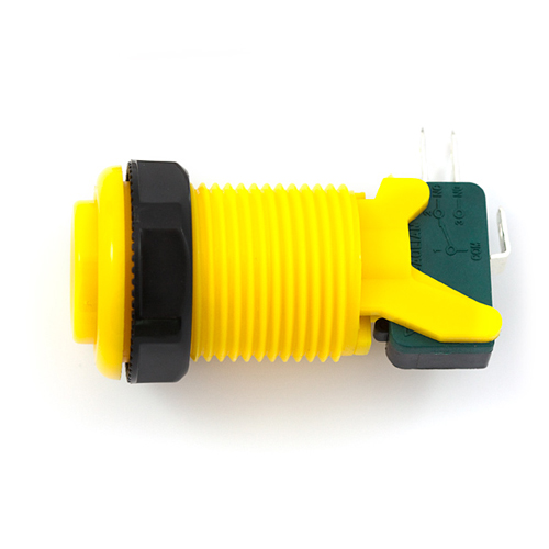 Concave Button - Yellow - Click Image to Close