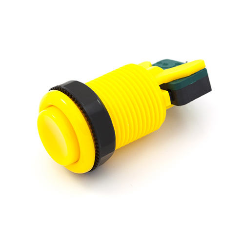 Concave Button - Yellow - Click Image to Close