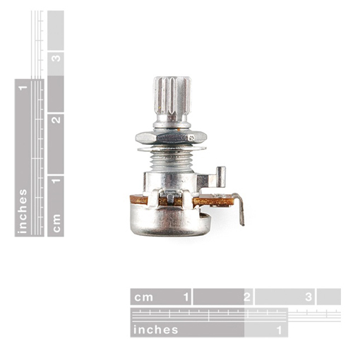 Rotary Potentiometer - 10k Ohm, Linear - Click Image to Close