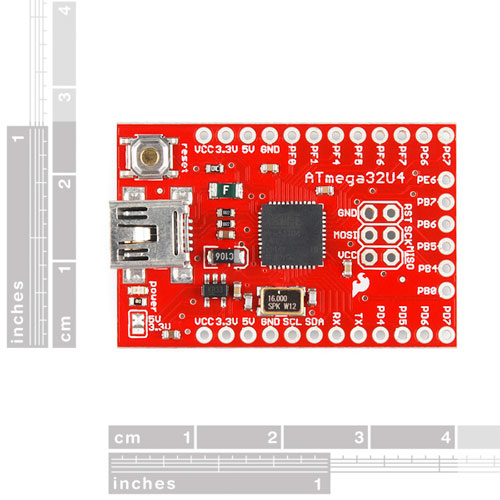 ATMEGA32U4 Breakout - Click Image to Close